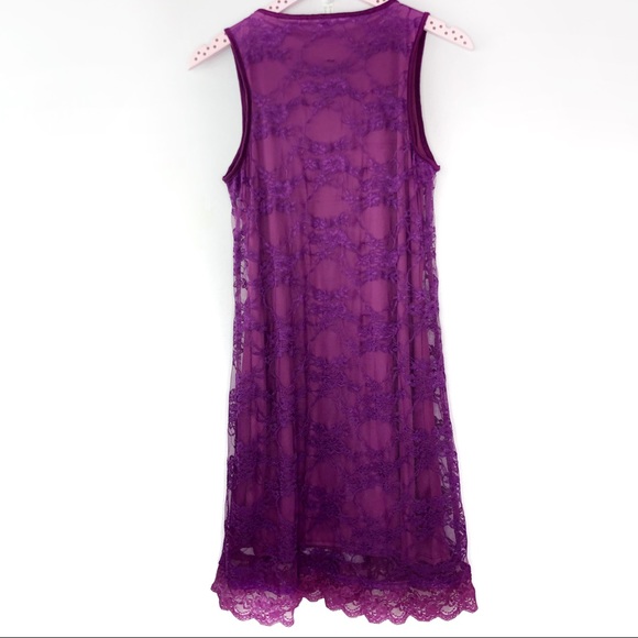 Walter Baker Egglpant Purple Shauna Dress Lace - Picture 5 of 5